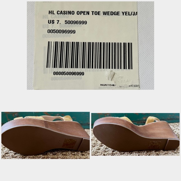 Anthropologie Farylrobin Casino Wedges Sandals 7.5 - Picture 9 of 9